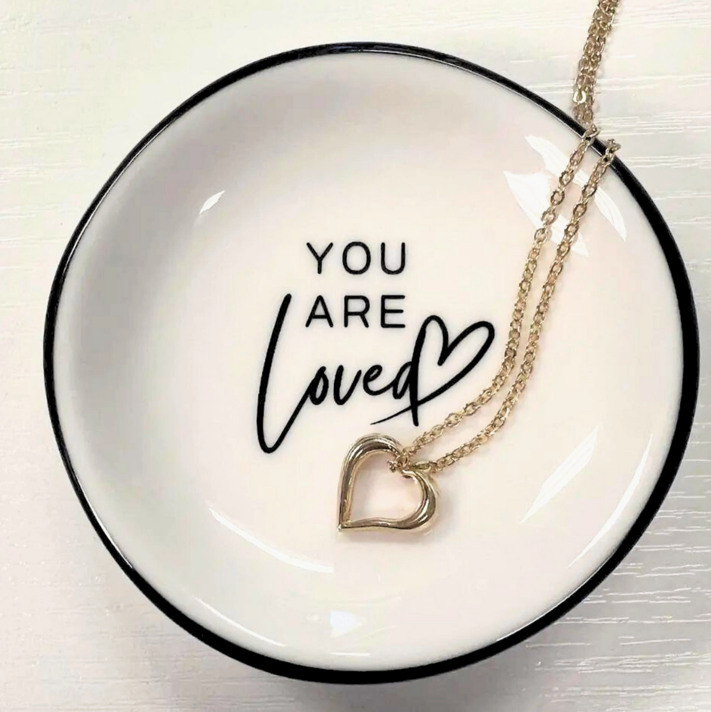 You Are Loved Trinket Ring Dish