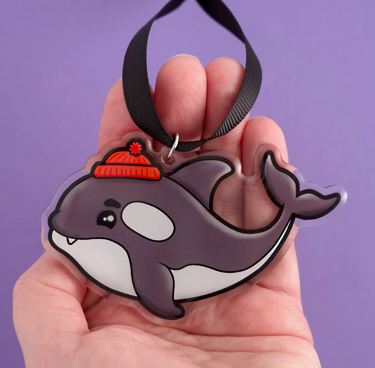 Orca Acrylic Ornament