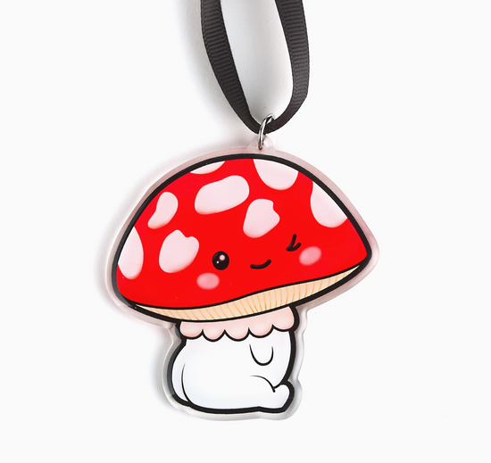 Mushroom Cutie Acrylic Ornament