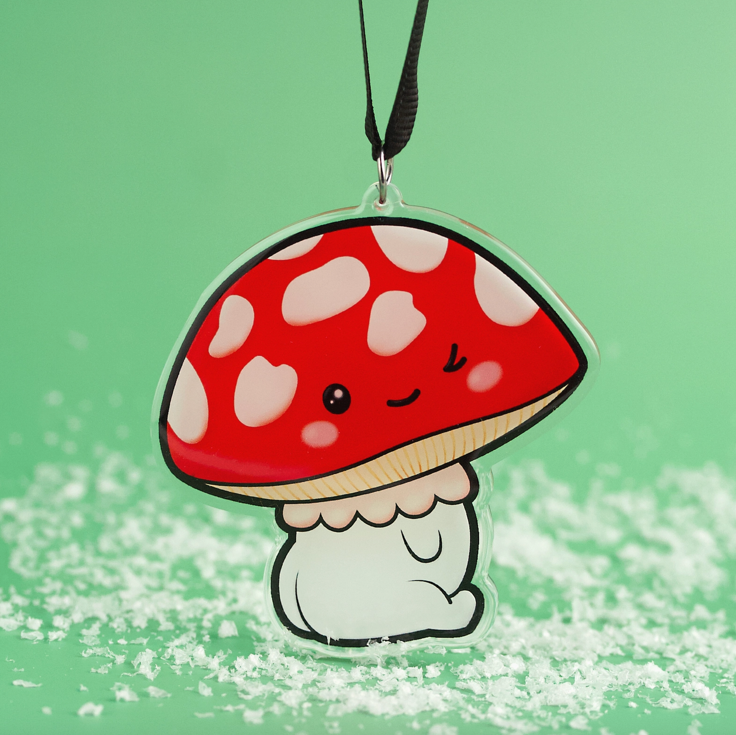 Mushroom Cutie Acrylic Ornament