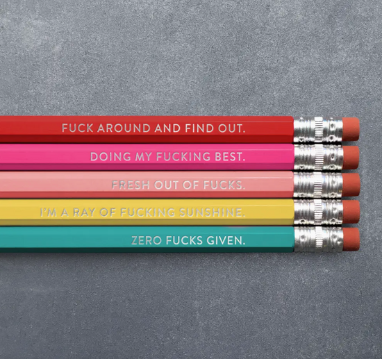 Fuck Variety Pencil Set - 5 pk