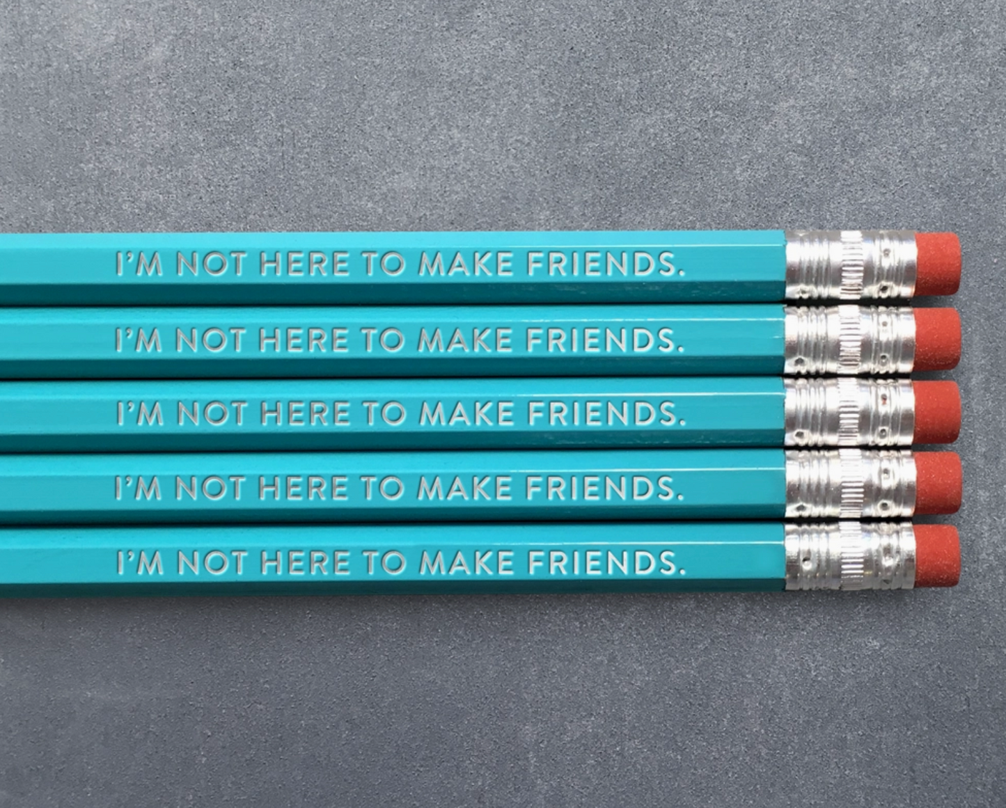 I'm Not Here To Make Friends Pencil Set - 5 pk