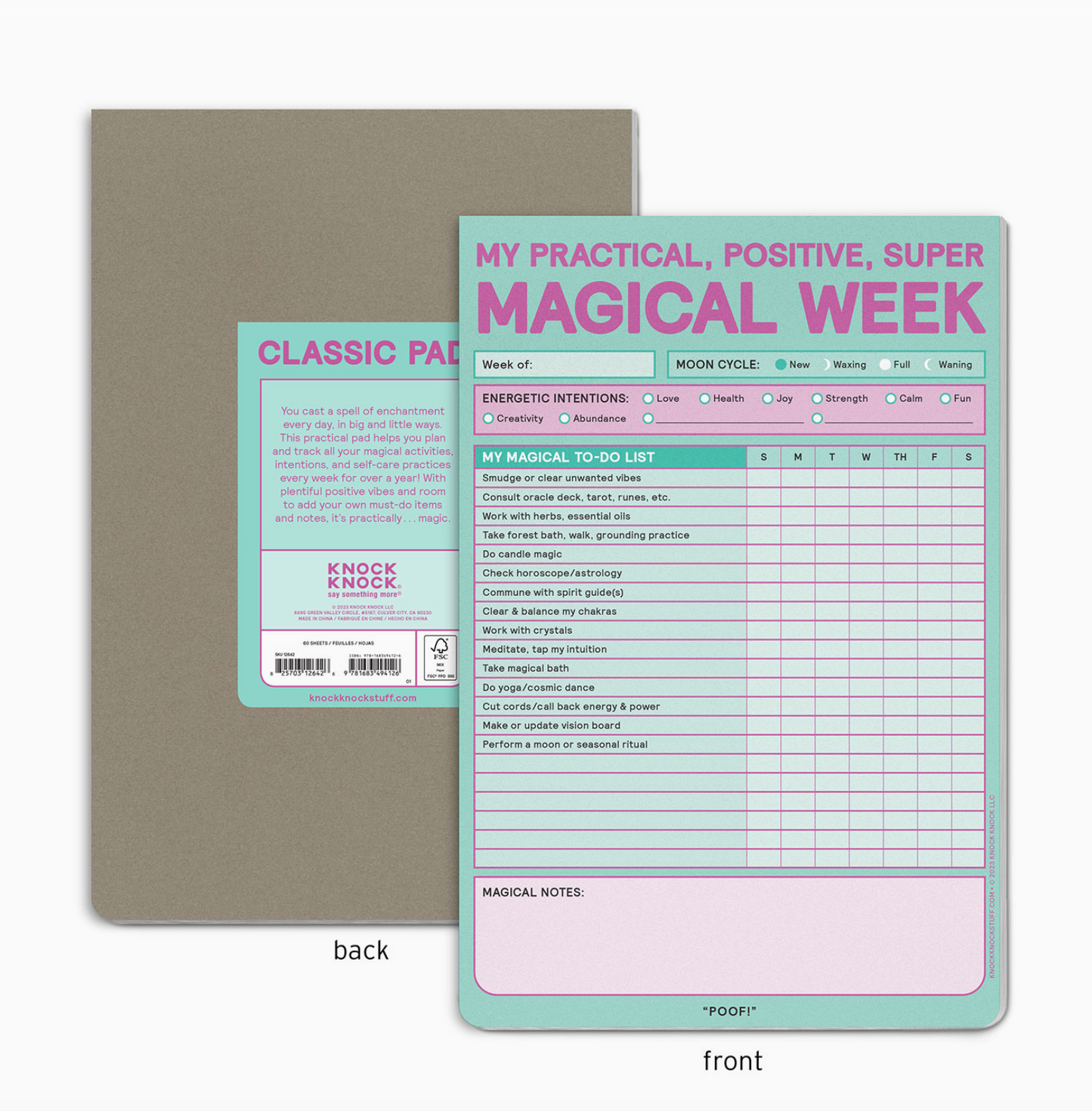 Magical Week Notepad - 60 sheets