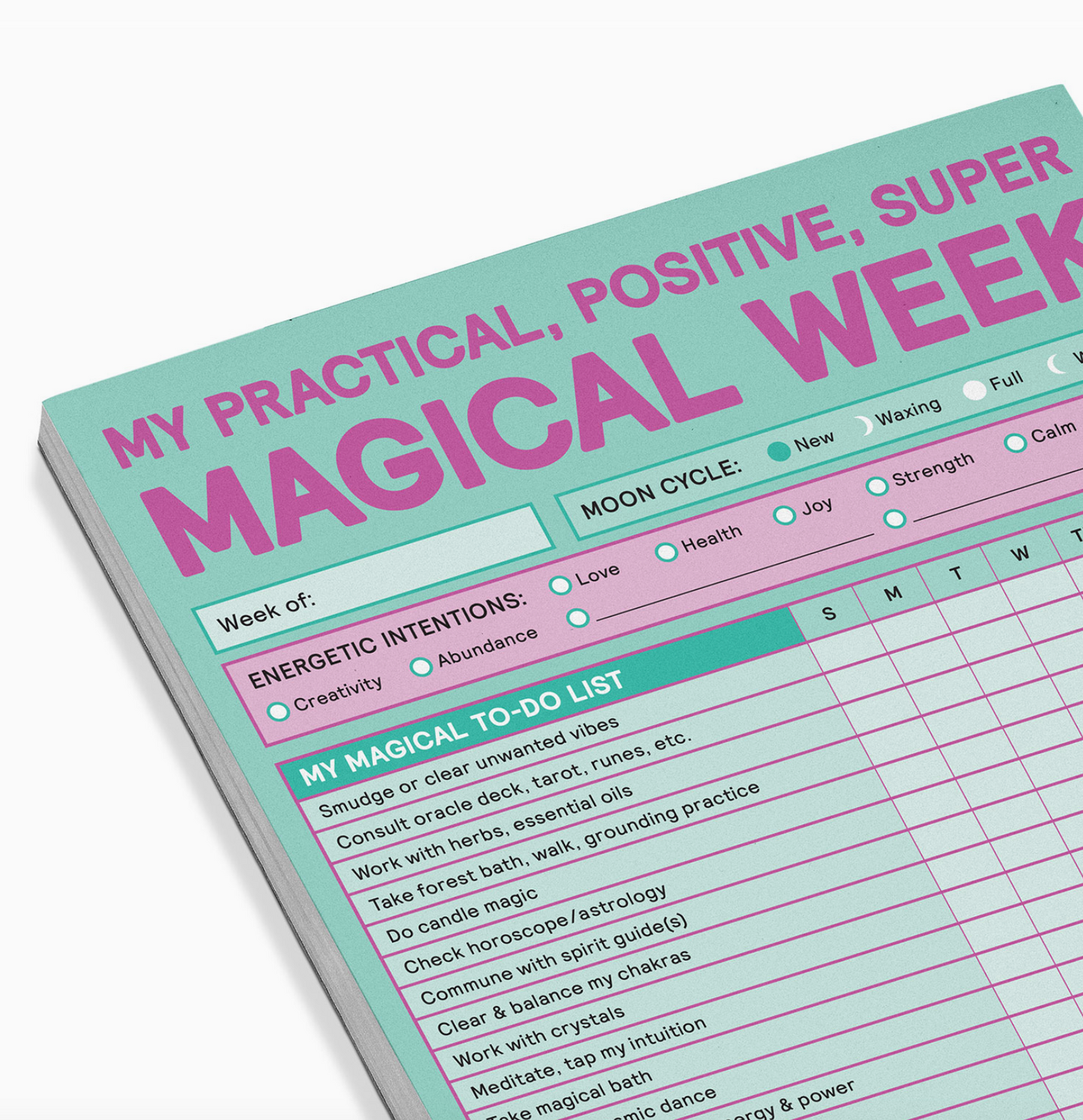 Magical Week Notepad - 60 sheets