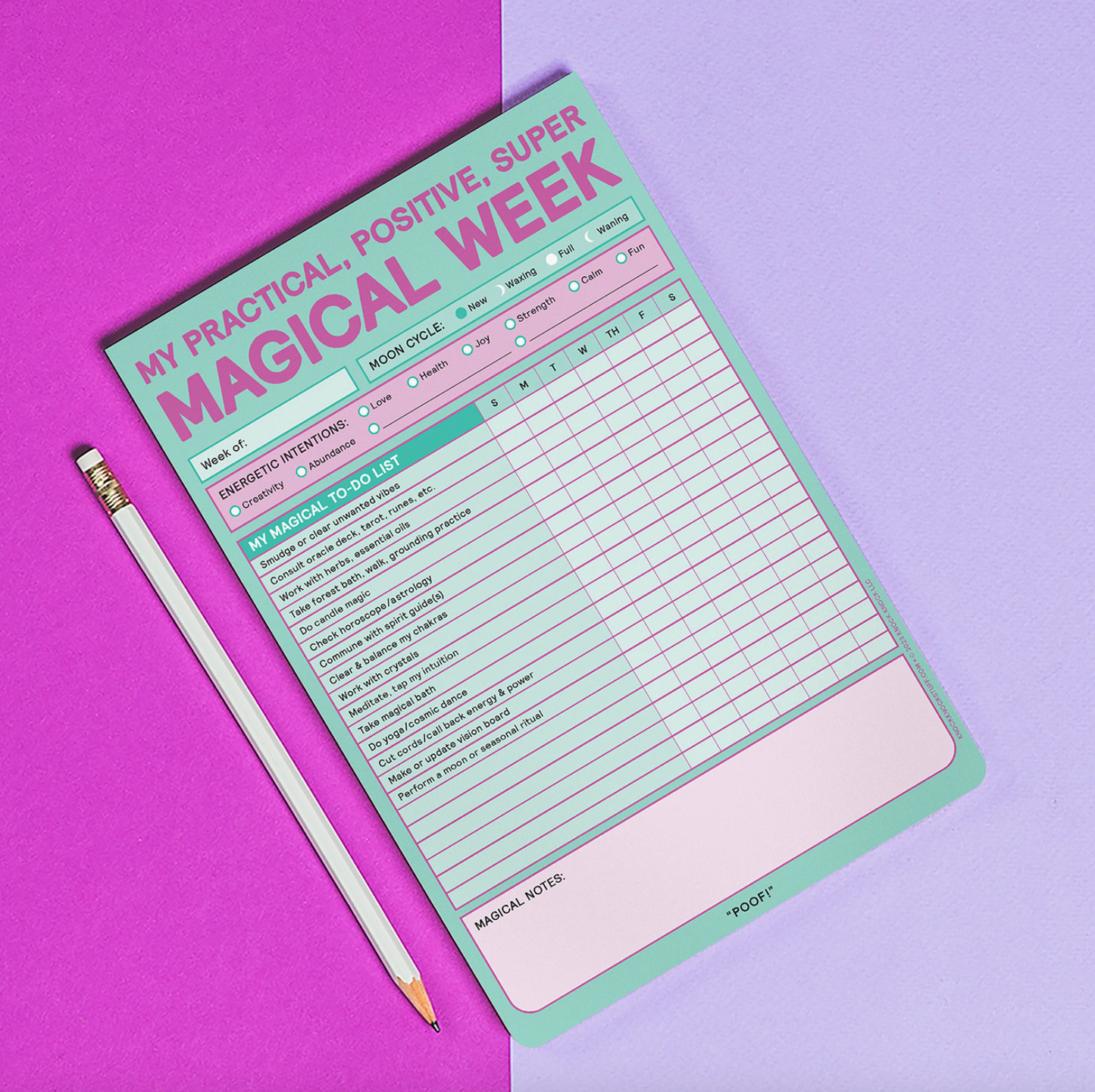 Magical Week Notepad - 60 sheets