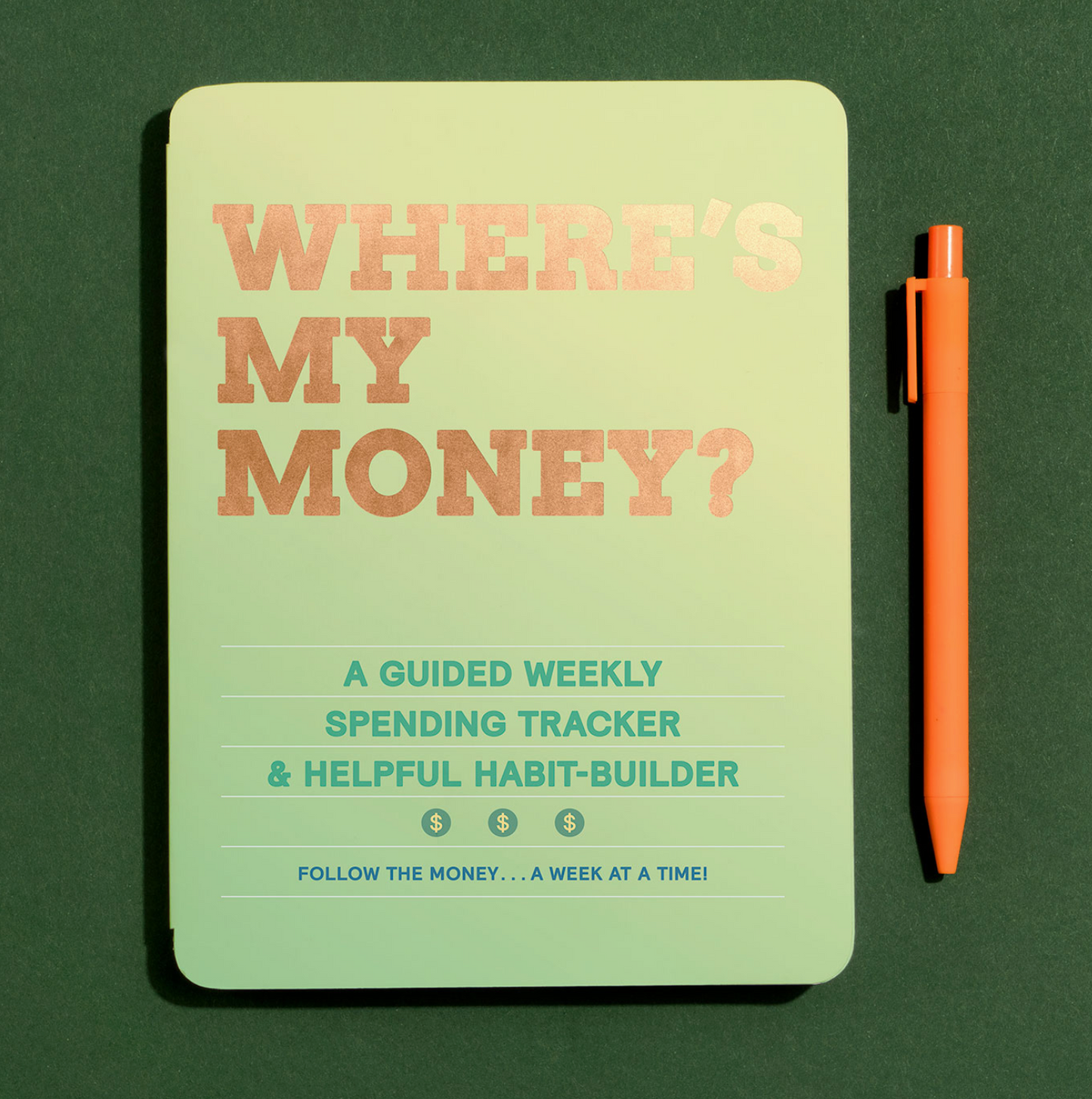 Where's My Money; Money Habit Tracker Journal - 128 pages