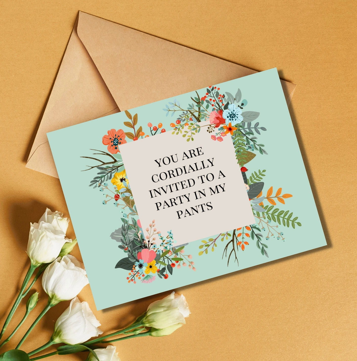 You Are Cordially Invited To A Party In My Pants Card