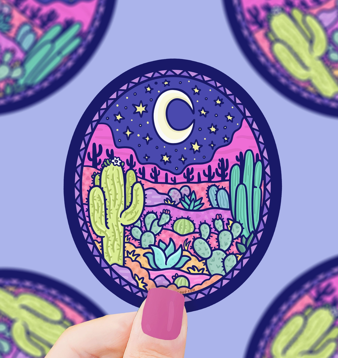 Desert Night Sticker