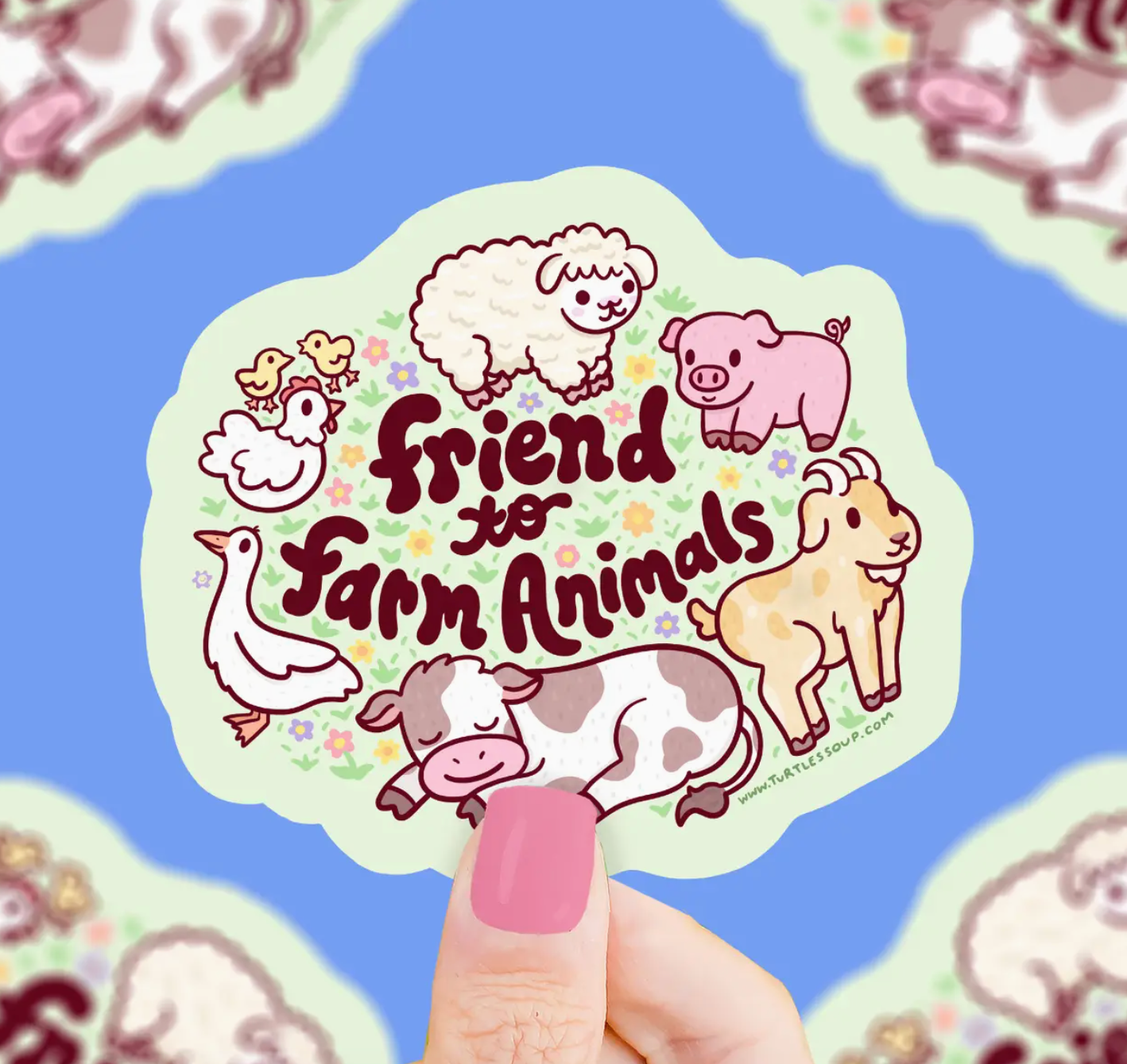 Friend To Farm Animals Sticker