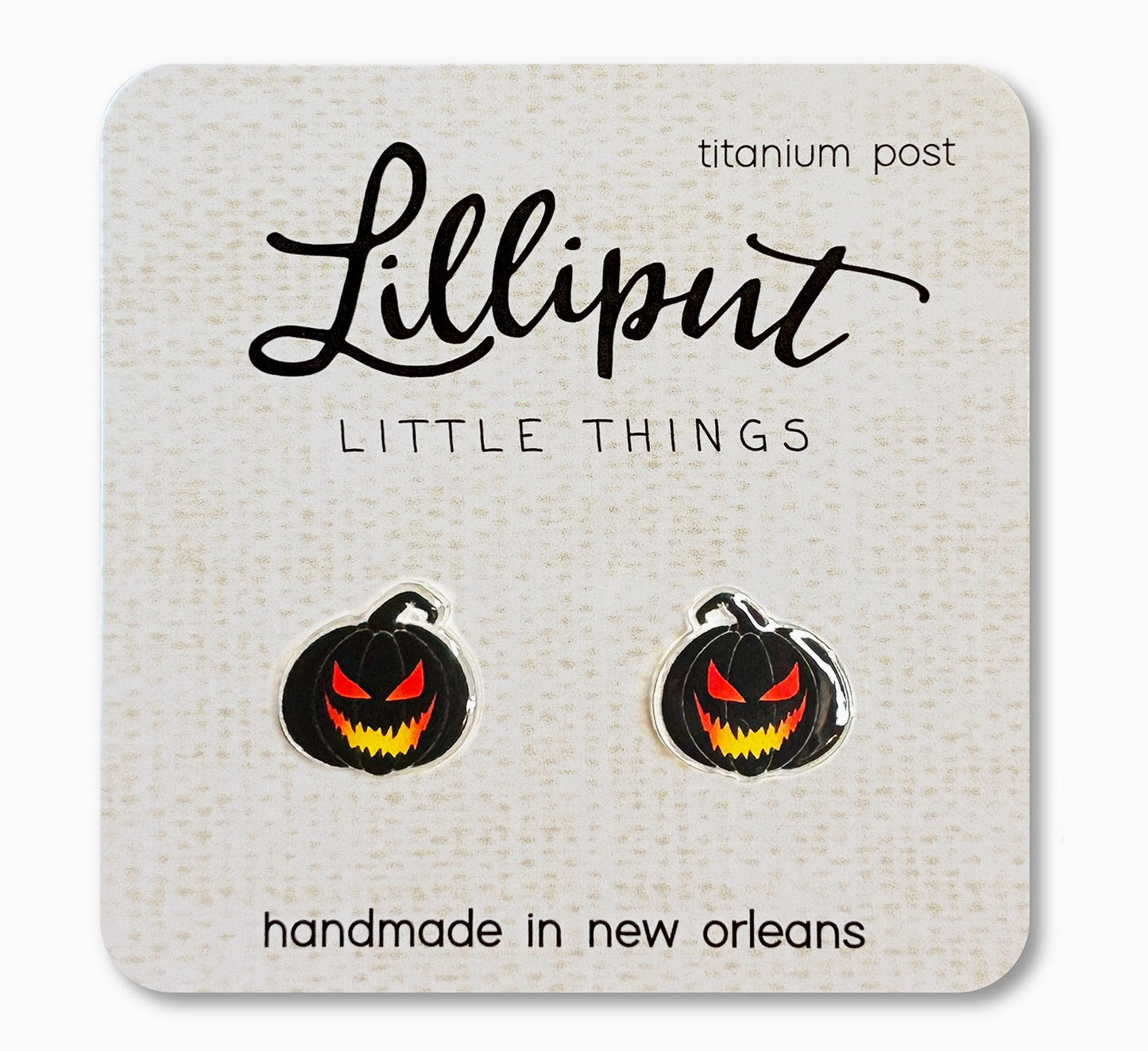 Spooky Jack O' Lantern Earrings