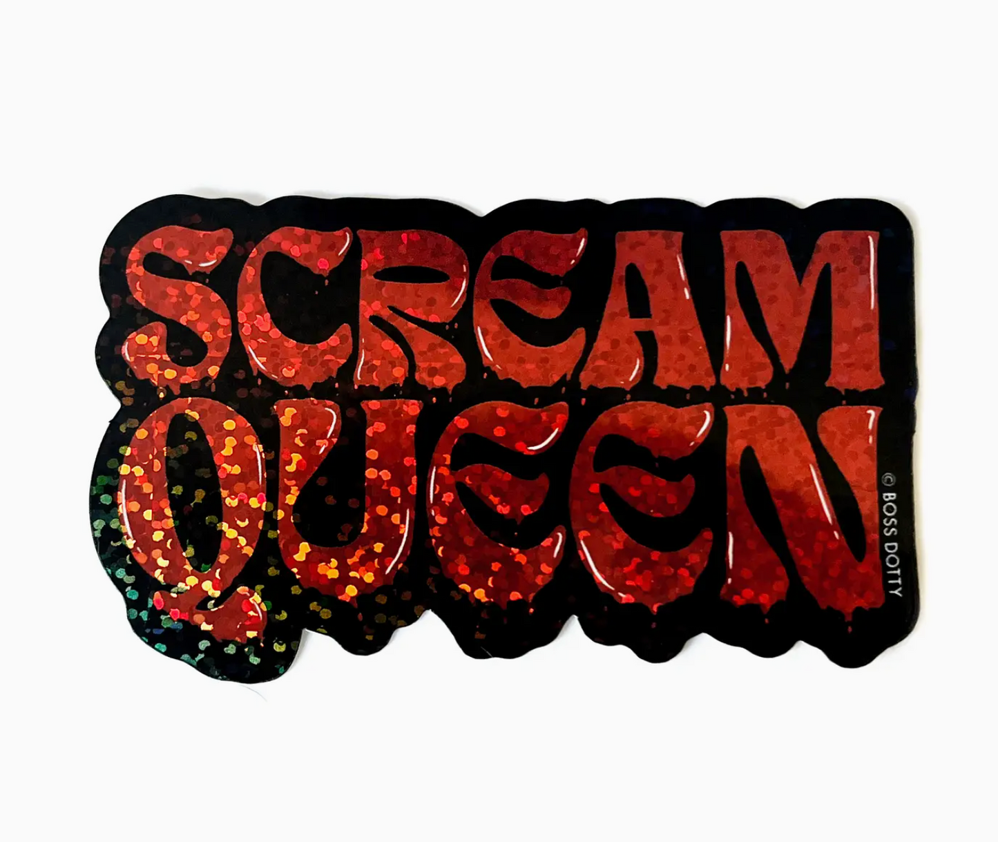 Scream Queen Glitter Sticker