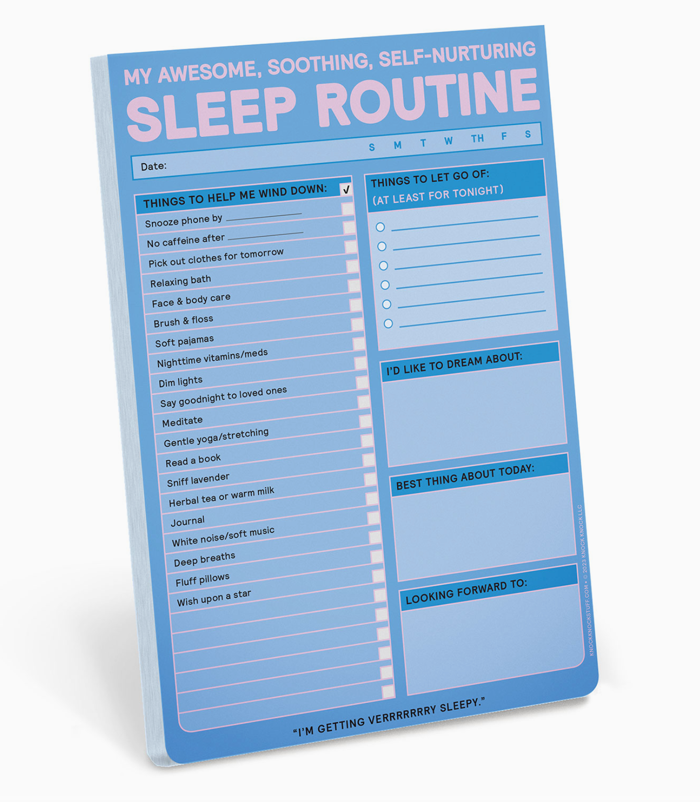 Sleep Routine Notepad - 60 sheets