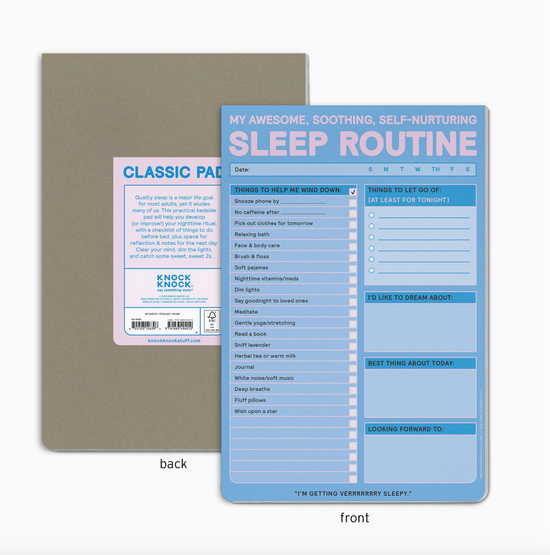 Sleep Routine Notepad - 60 sheets