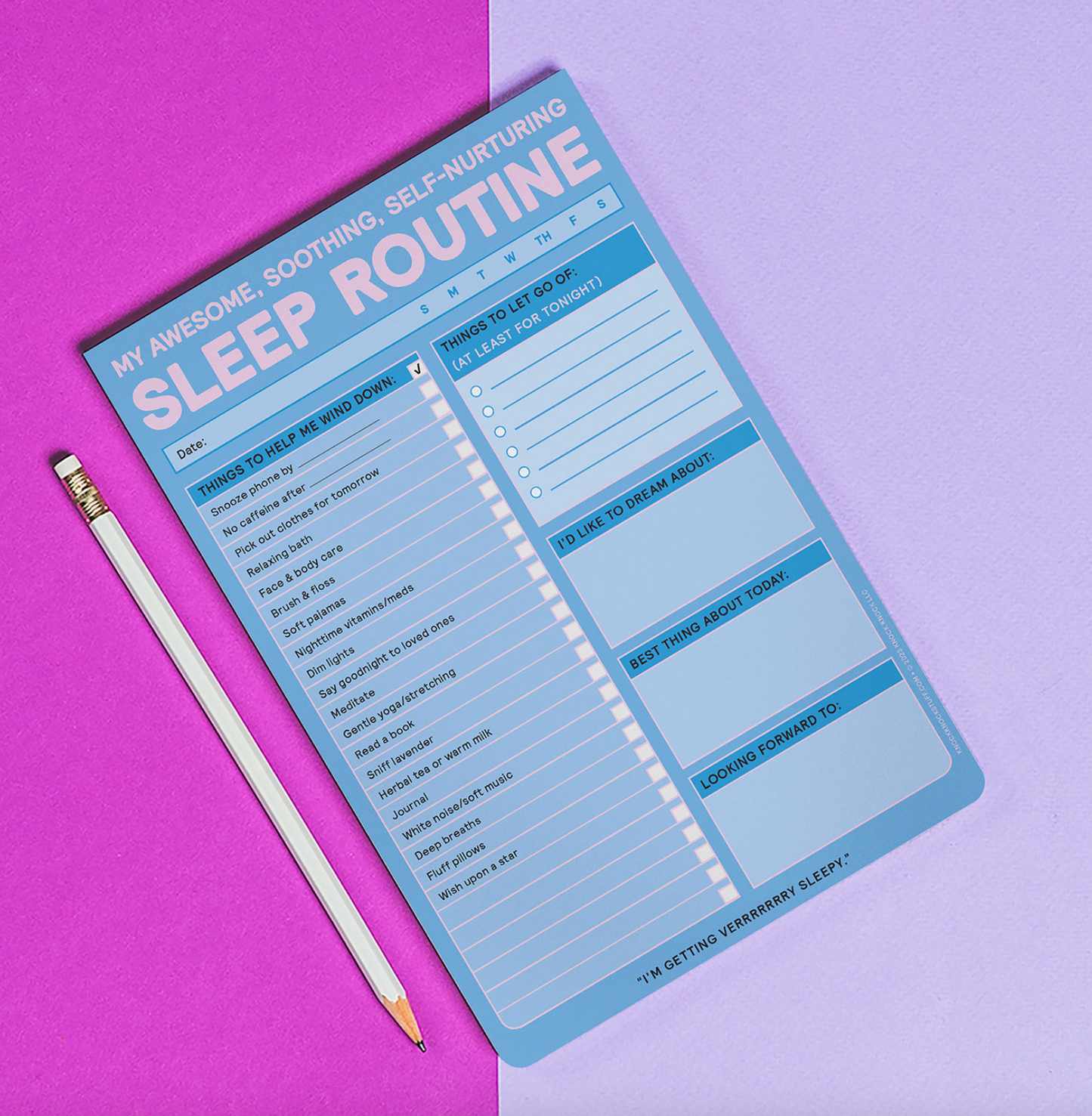 Sleep Routine Notepad - 60 sheets