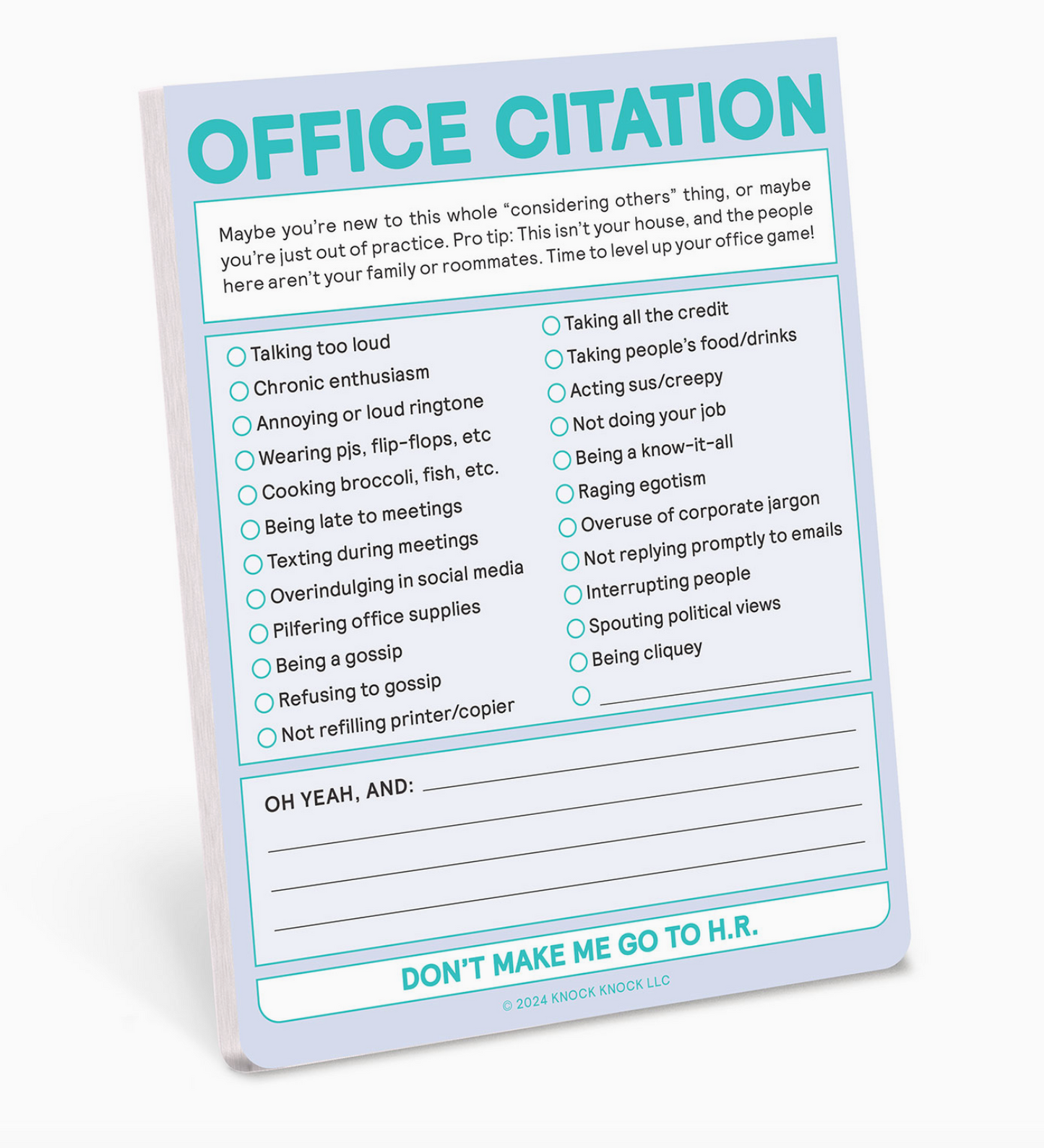 Office Citation Notepad - 50 sheets