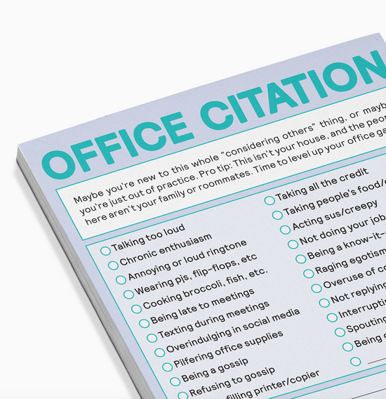 Office Citation Notepad - 50 sheets