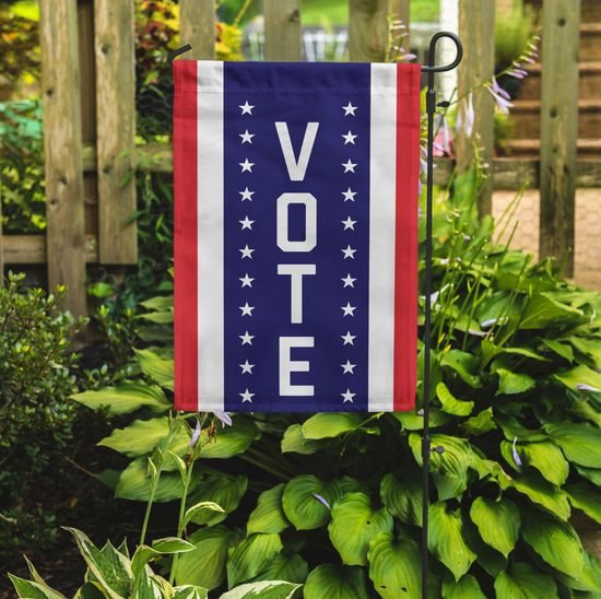 Vote Vertical Design Garden Flag