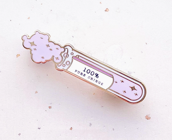 100% Pure Cringe Test Tube Pin