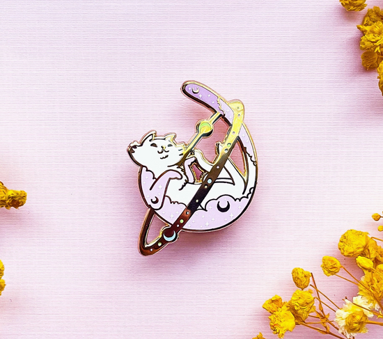 Cosmic Cat Pin