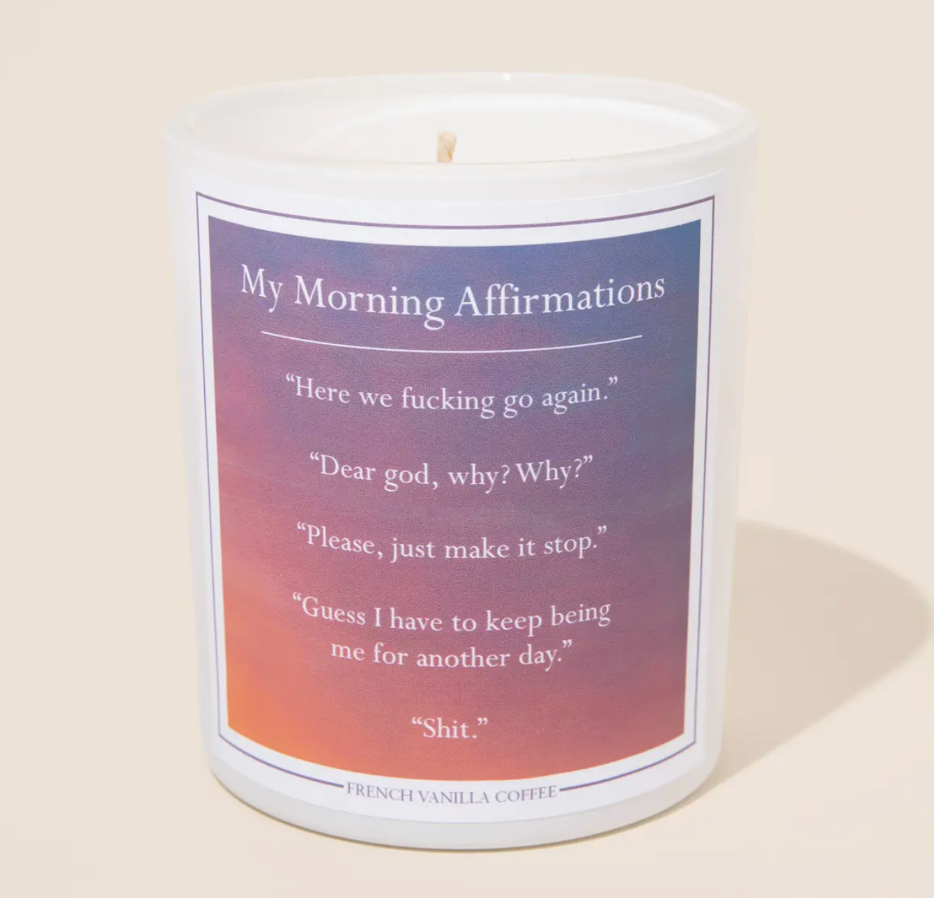 My Morning Affirmations Candle