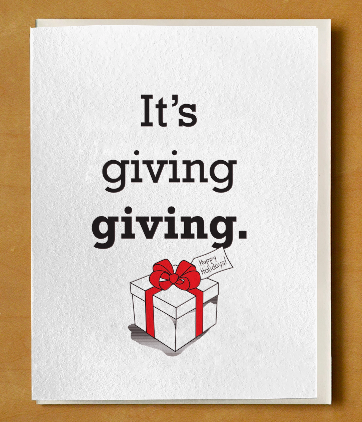 It's Giving Giving Card