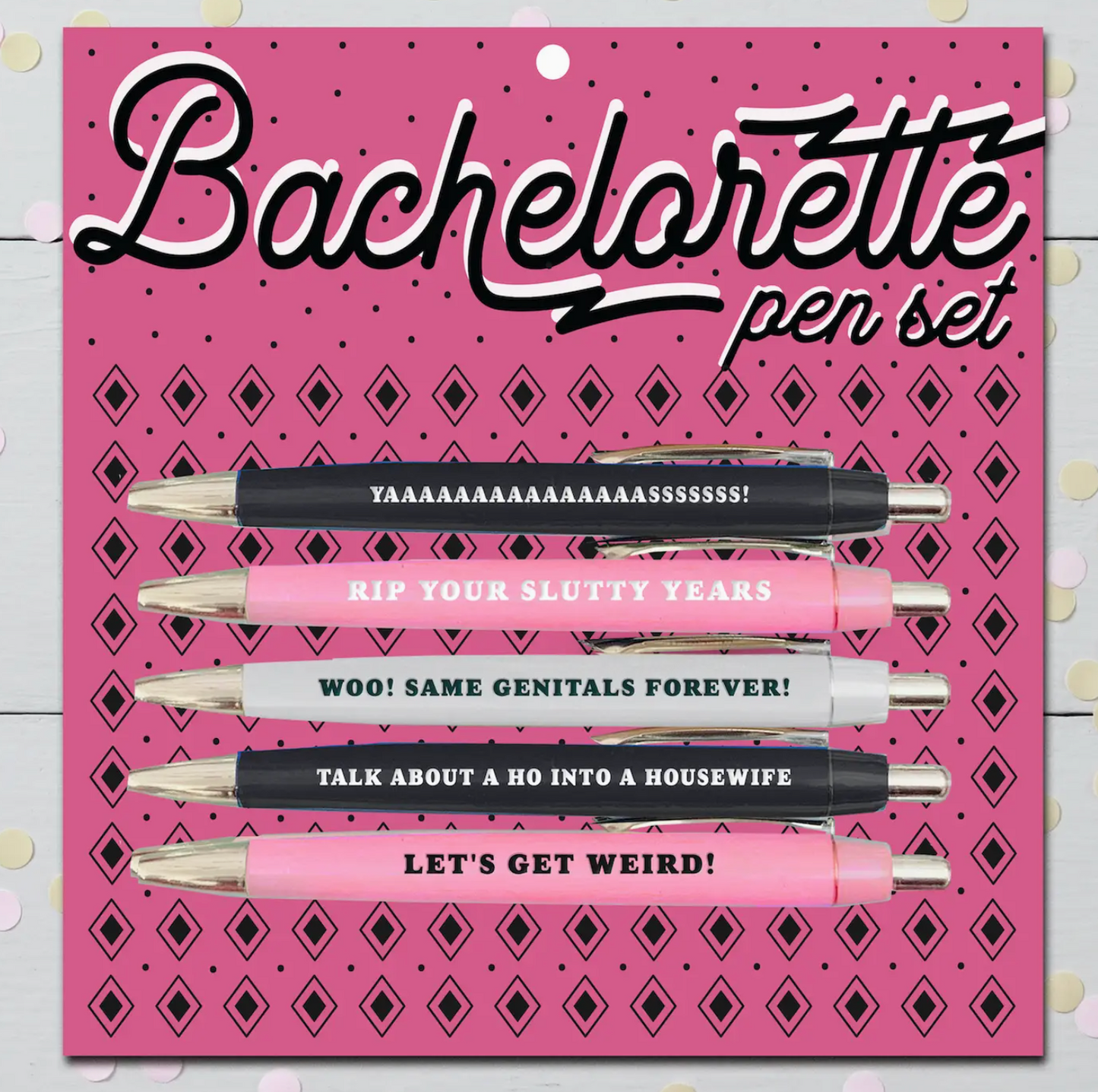 Bachelorette Pen Set - 5 pens