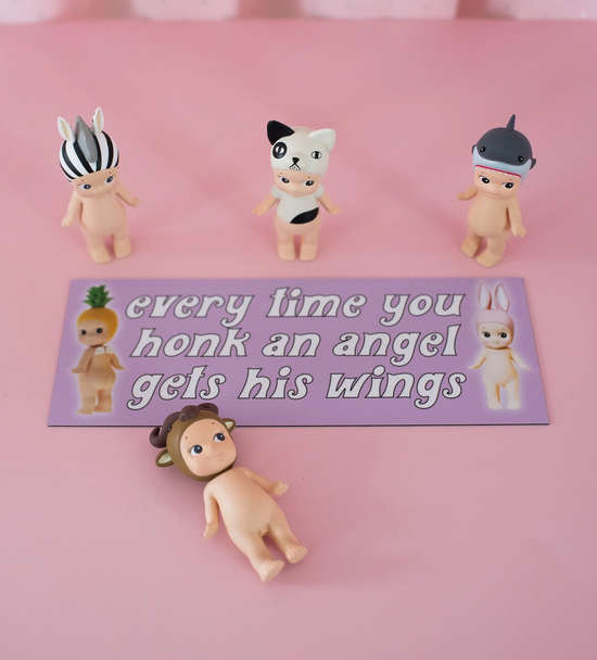 Every Time You Honk An Angel Gets His Wings Car Magnet