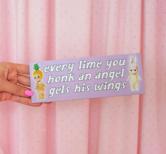 Every Time You Honk An Angel Gets His Wings Car Magnet