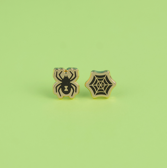 Spider & Web Earrings