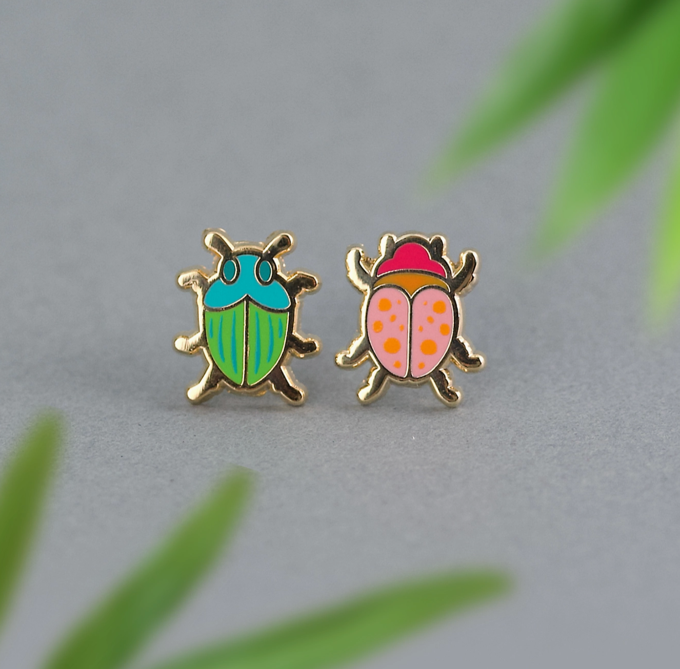 Beetle Earrings