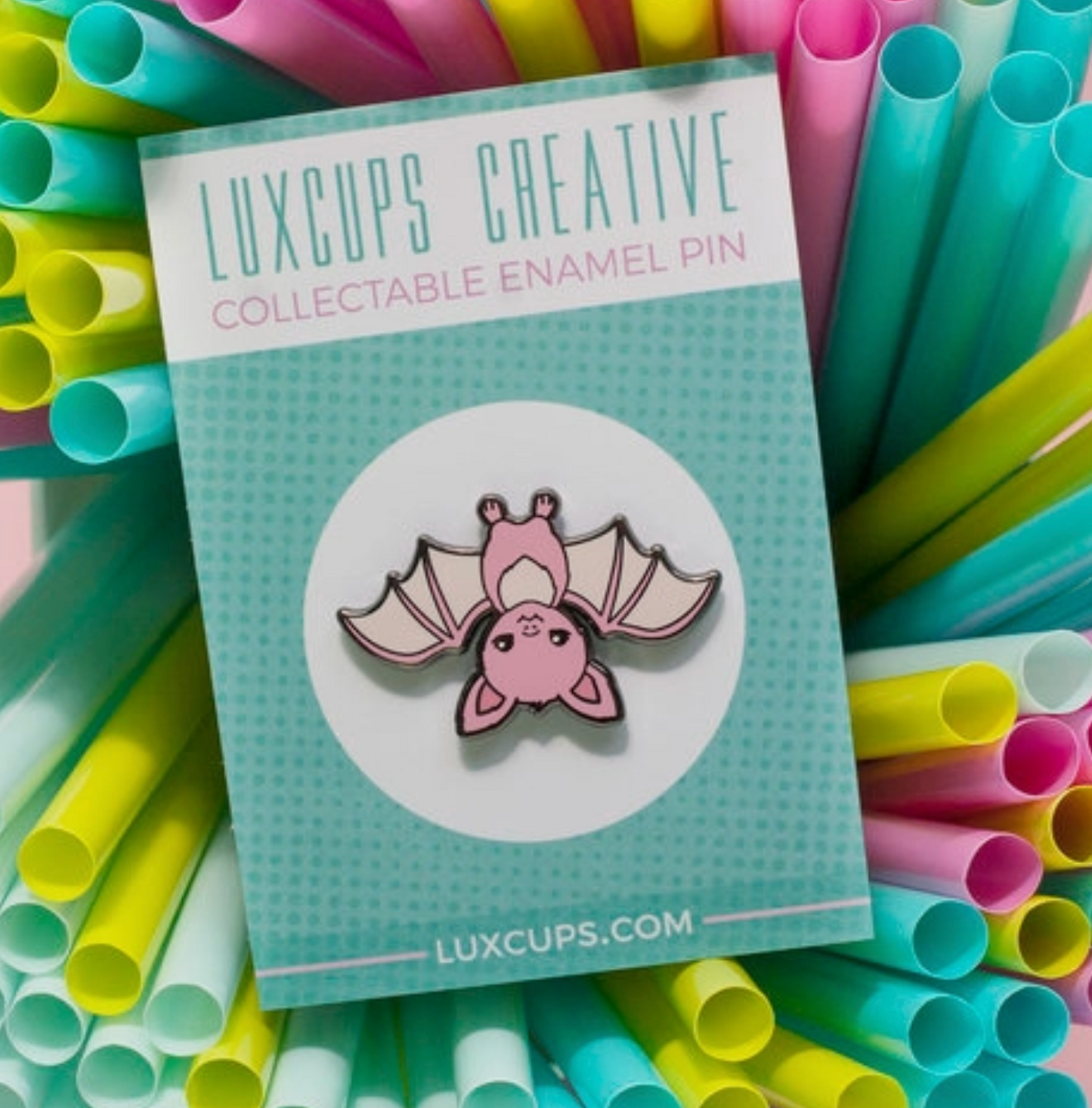 Pink Baby Bat Pin