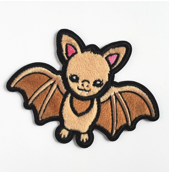 Brown Baby Bat Fuzzy Patch