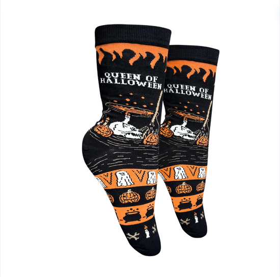 Queen Of Halloween Socks