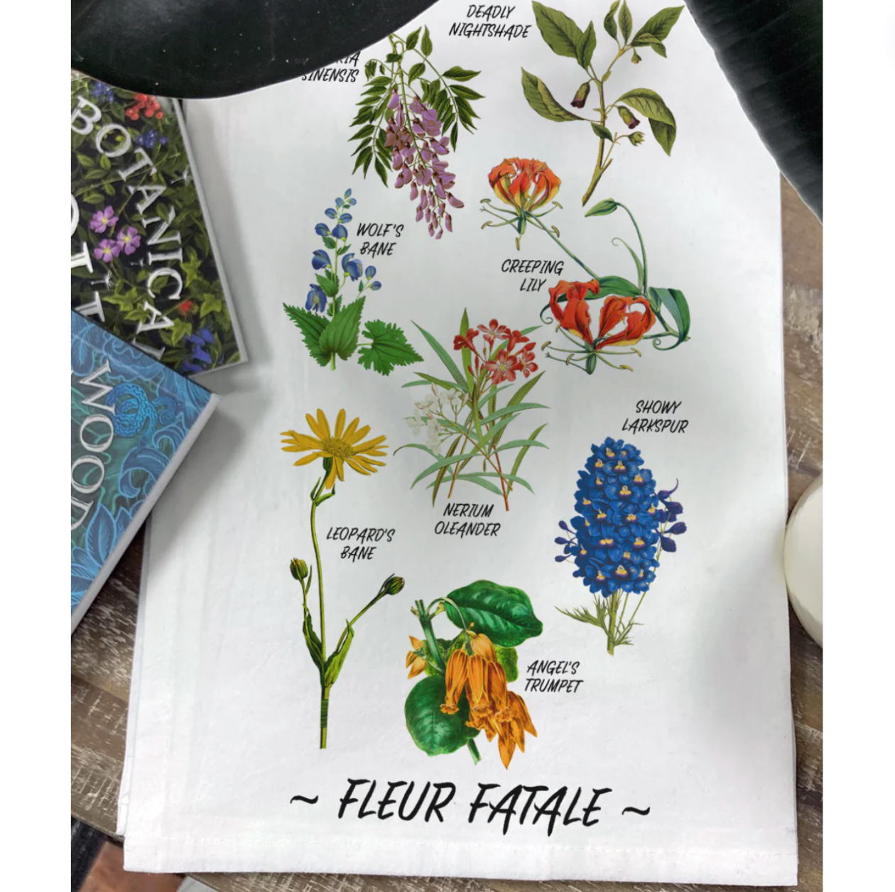 Fleur Fatale Tea Towel