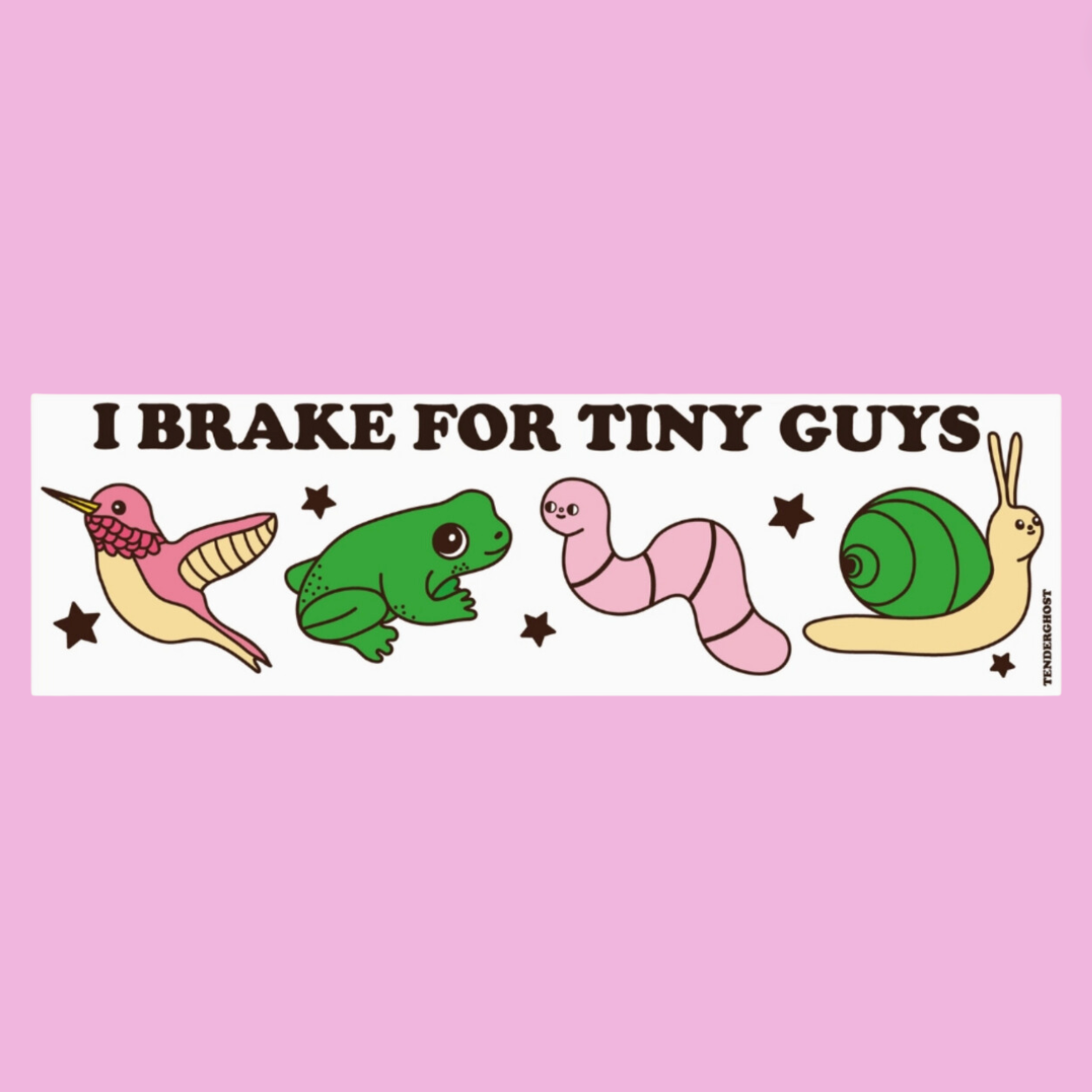 I Brake For Tiny Guys Car Magnet