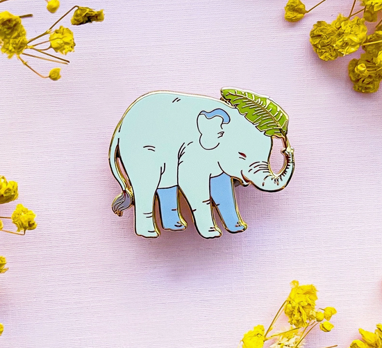 Baby Asian Elephant Pin