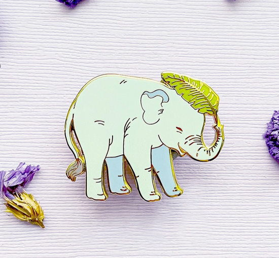 Baby Asian Elephant Pin