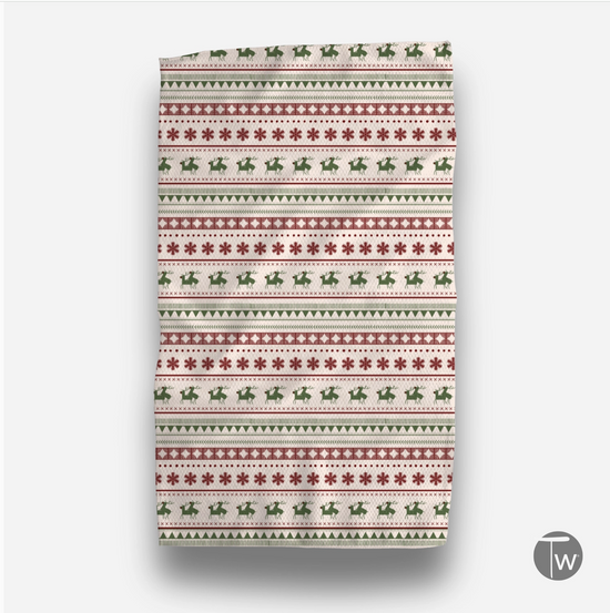 Holiday Sweater Frisky Deers Dish Towel