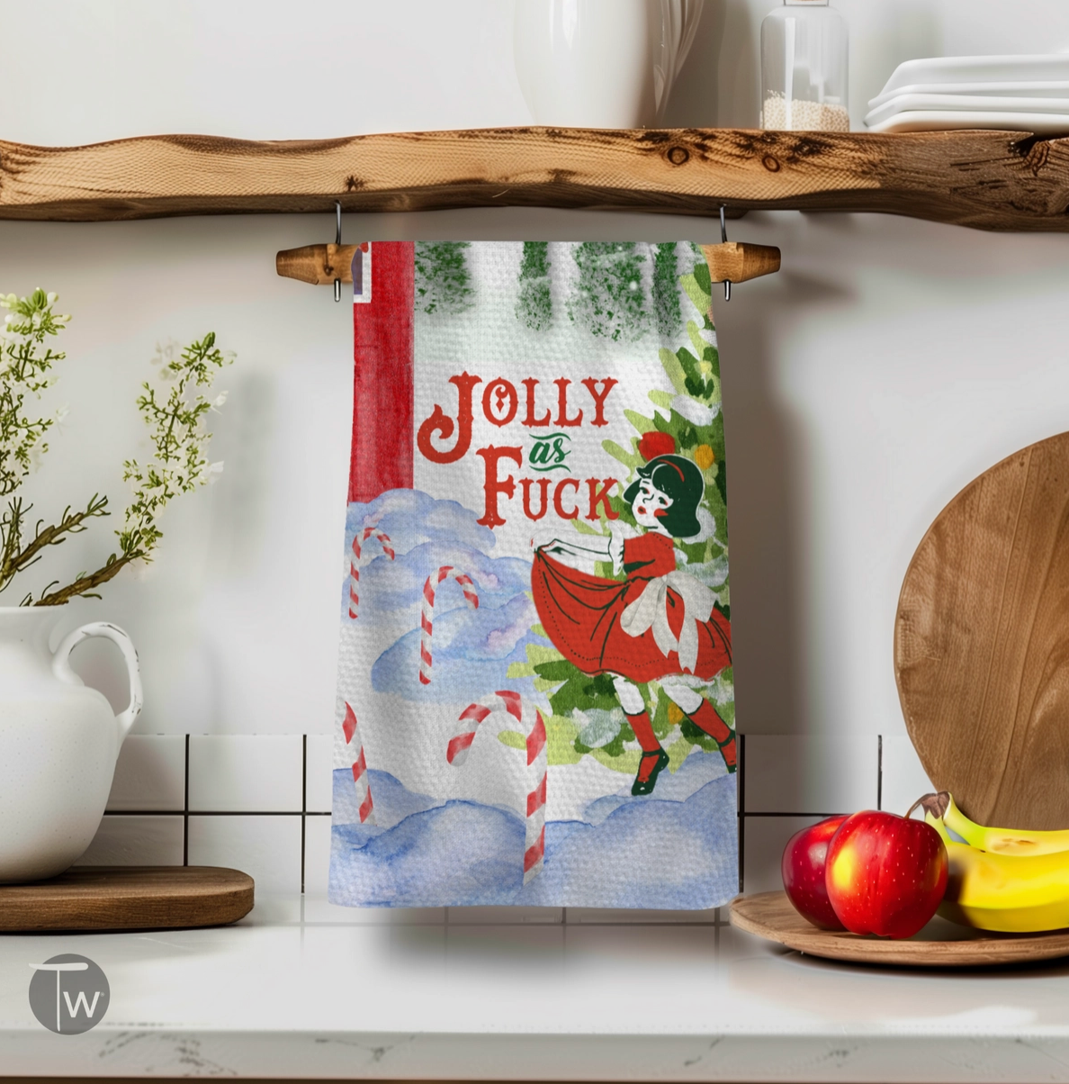 Jolly As Fuck Dish Towel