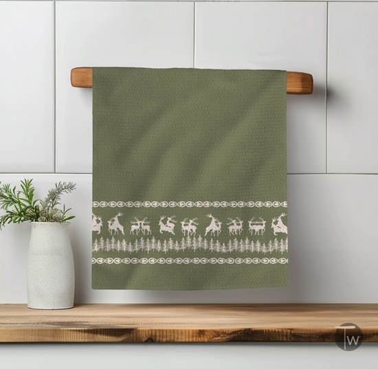 Oh Deer Holiday Kitchen Towel