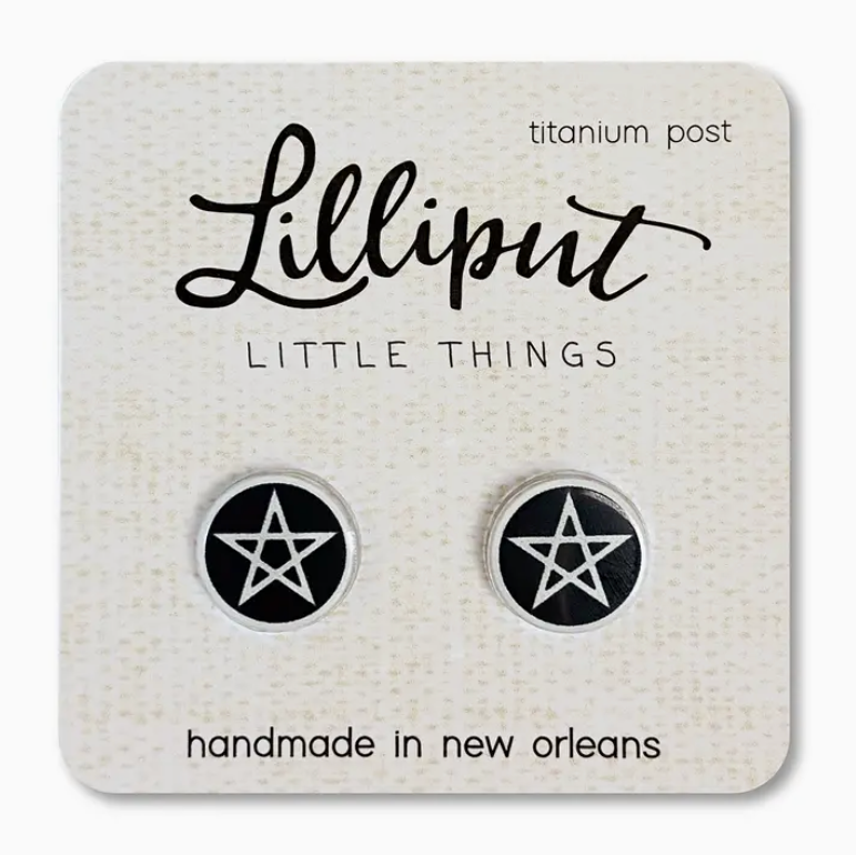 Witchy Pentagram Earrings