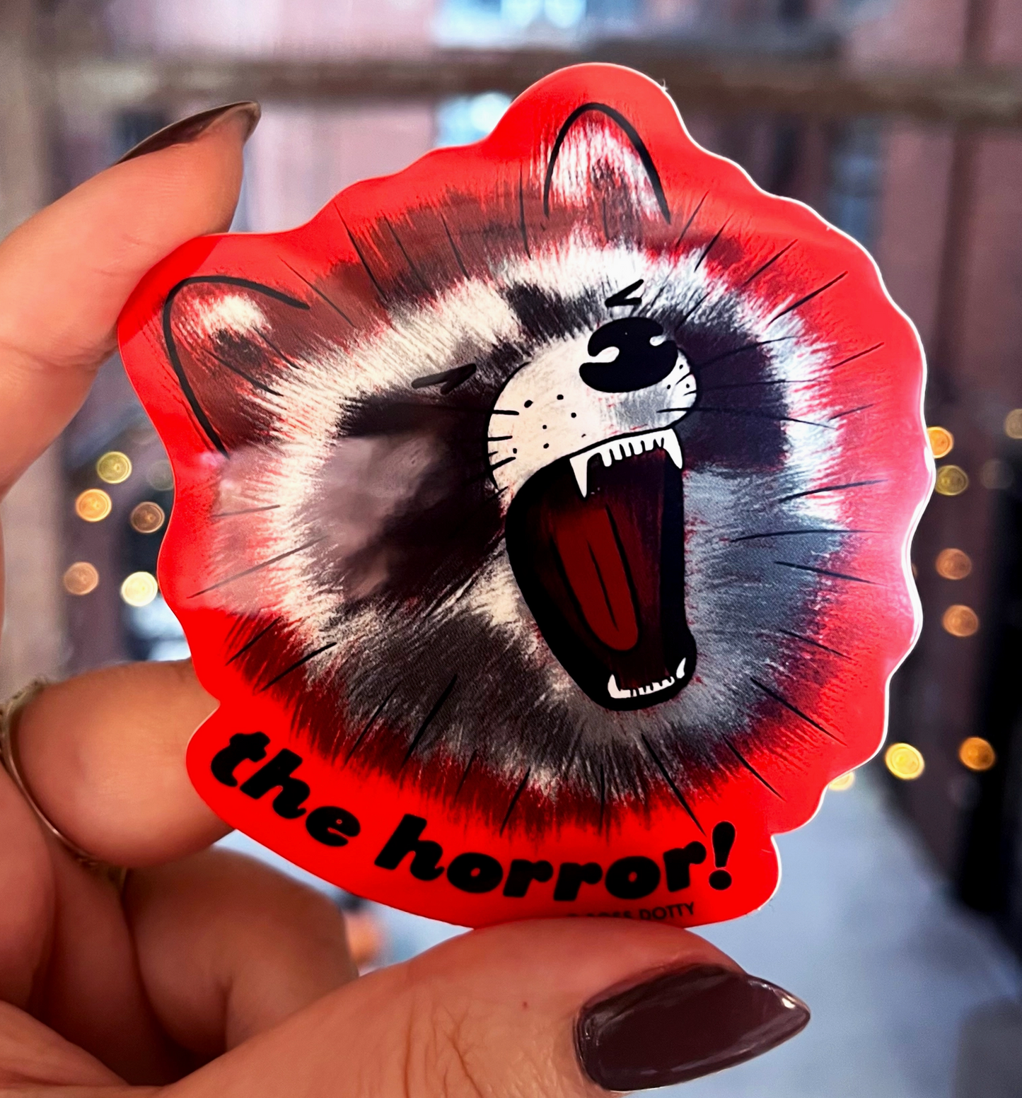 The Horror Raccoon Sticker