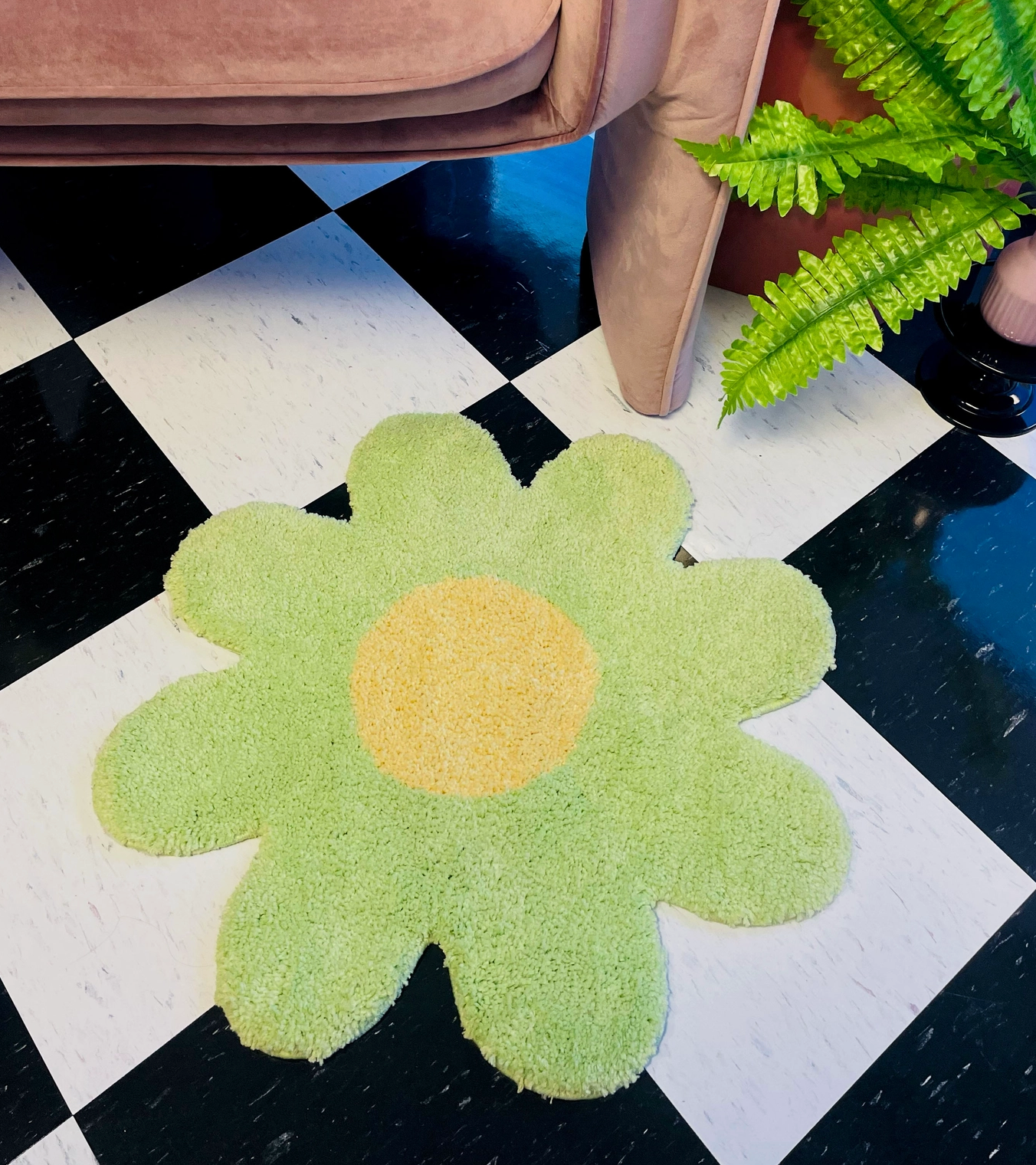 Pistachio Daisy Rug