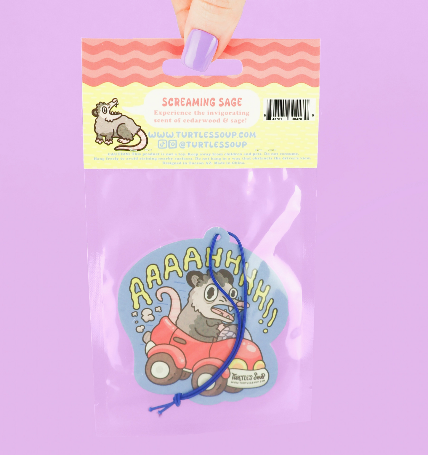 Panic Opossum Air Freshener