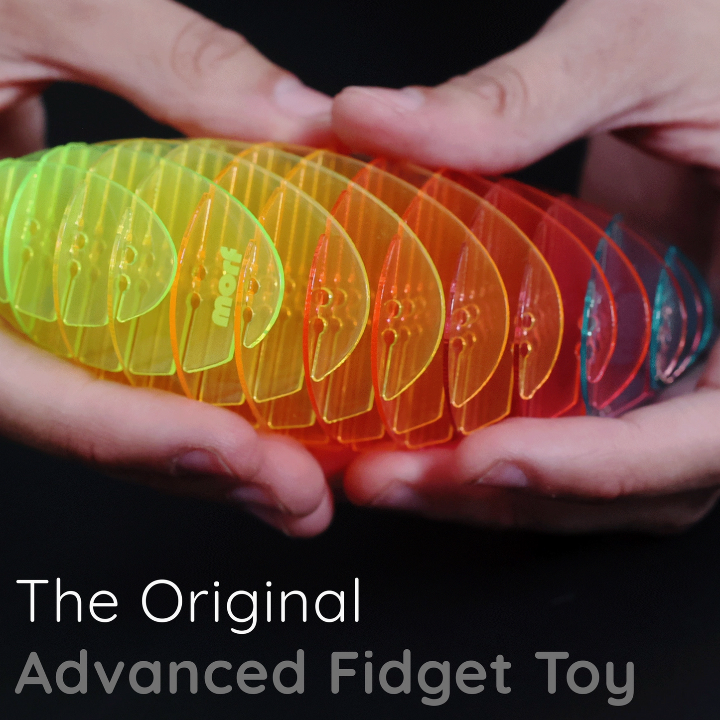 Morf Fidget Advanced Toy Rainbow (Pocket size 12 x 12 slices)