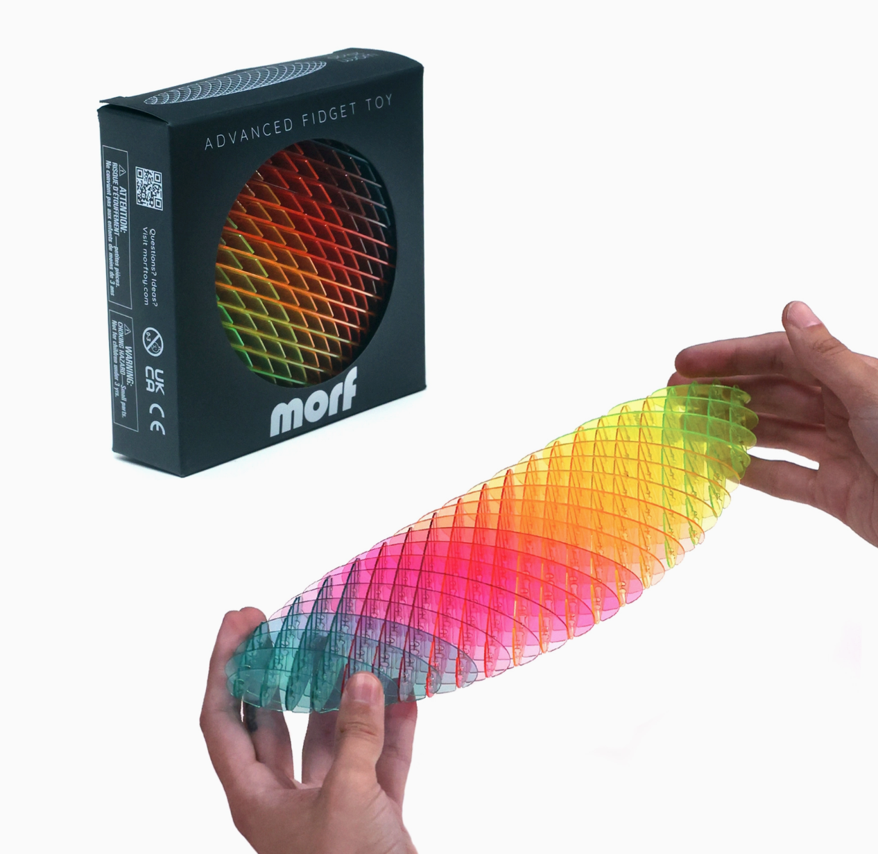 Morf Fidget Advanced Toy Rainbow (Large size 20 x 20 slices)