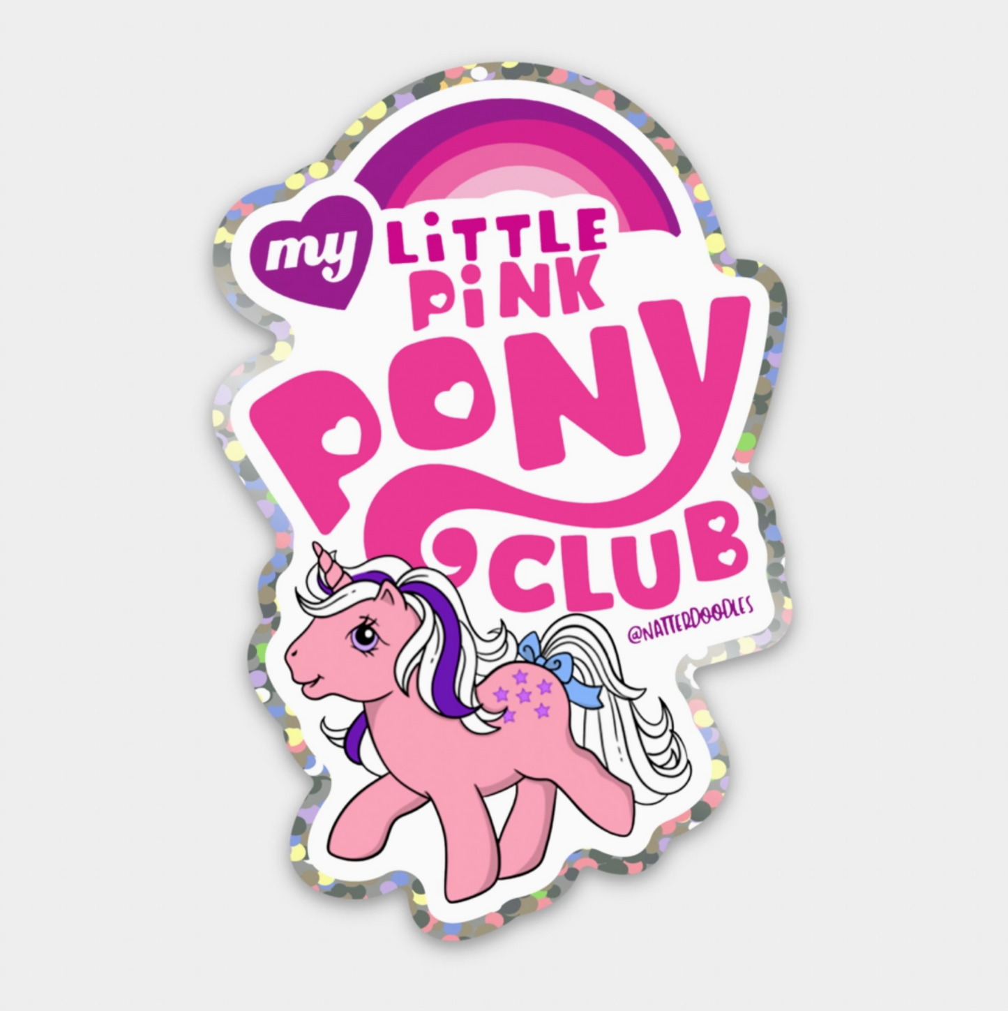 My Little Pink Pony Club Sticker