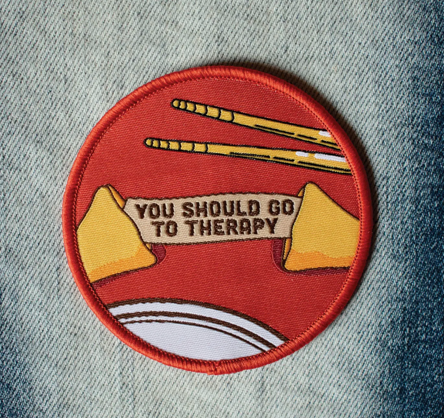 You Should Go To Therapy Fortune Cookie Patch