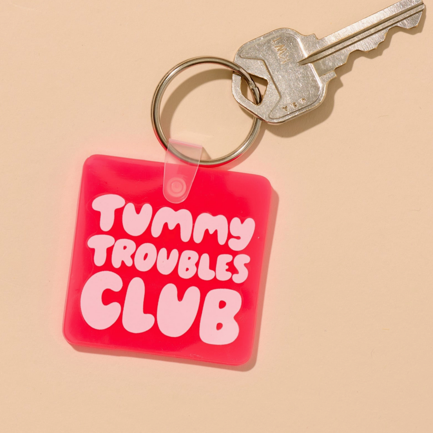 Tummy Troubles Club Keychain