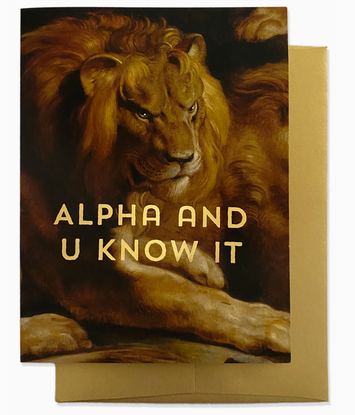 Alpha And U Know It Card